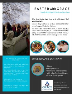 Easter With Grace-Family Night - Flyer