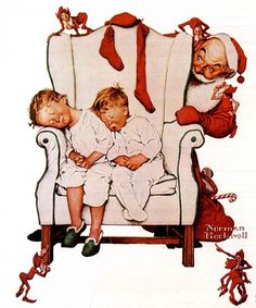 Norman Rockwell-Twas The Night Before Christmas